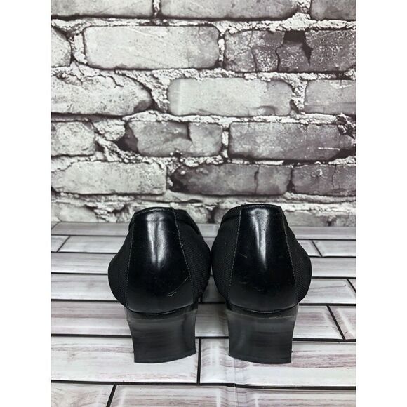 Donald J. Pliner Black Synthetic Square Toe Dress Heels Women’s Sz 7N US/37.5EU - Picture 8 of 16